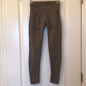 NVGTN XS khaki green seamless leggings